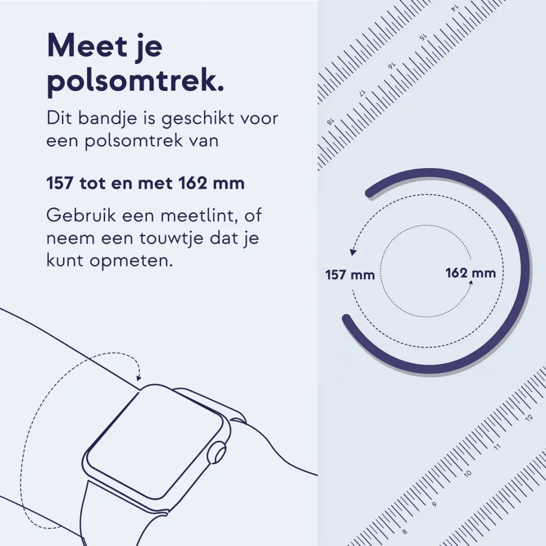 Apple Gevlochten Light Blue Band - 38/40/41/42mm - Maat 5