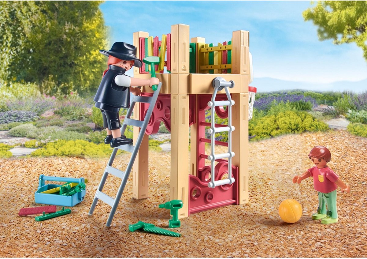 PLAYMOBIL Starter Pack Timmerman op weg naar klus - 71475