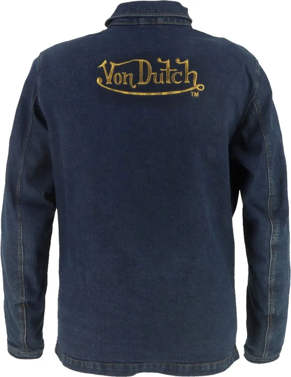 Von Dutch x Helstons Captain Motorshirt - XL - Blauw