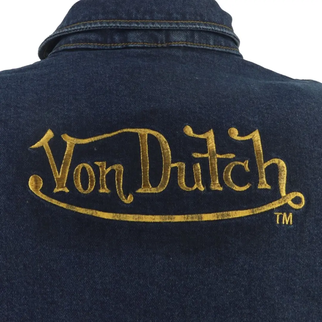 Von Dutch x Helstons Captain Motorshirt - XL - Blauw