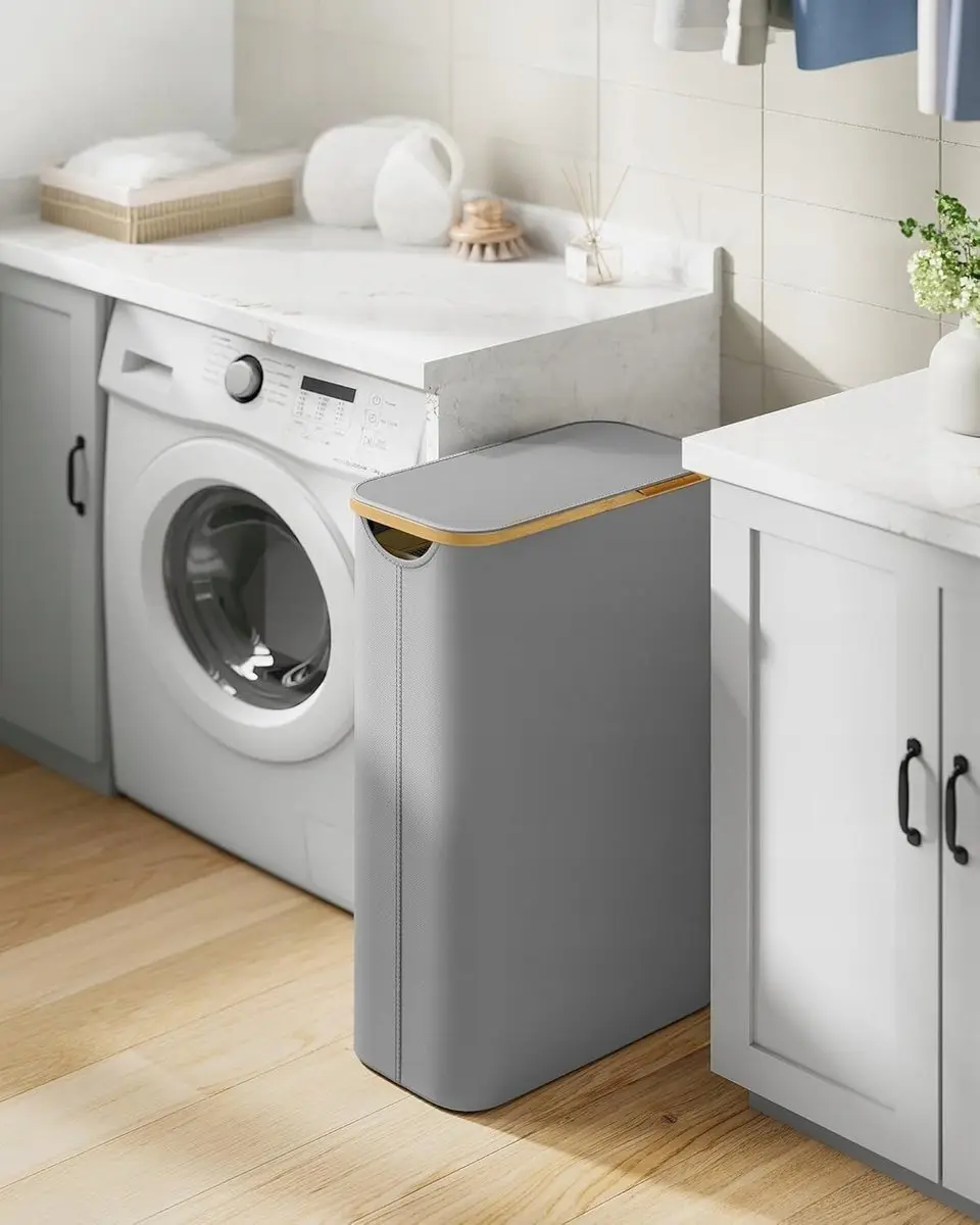 Songmics Opvouwbare Wasmand 65L - Grijs