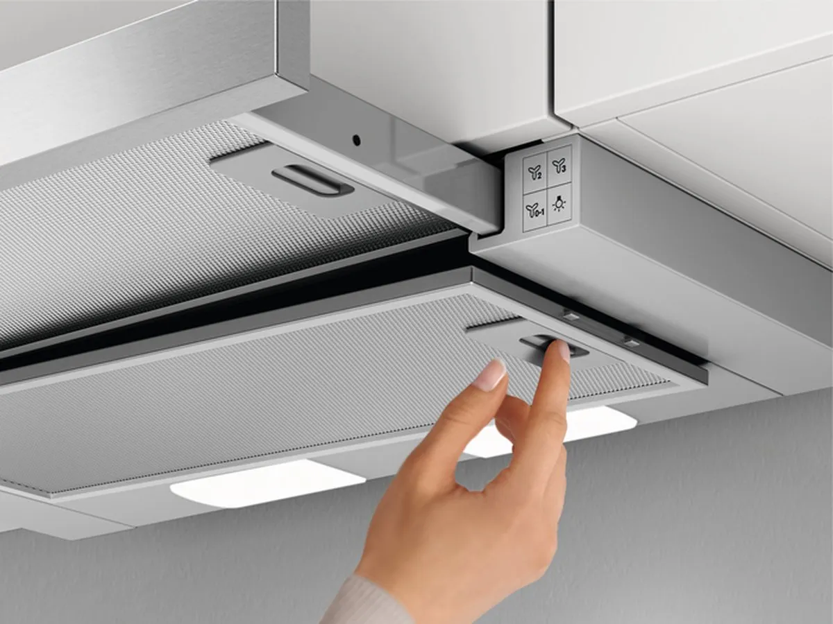 AEG DPB3622S Semi-inbouw Afzuigkap 330m³/u - Zilver