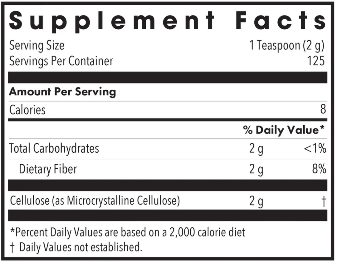 Allergy Research Group Cellulose Powder 250g