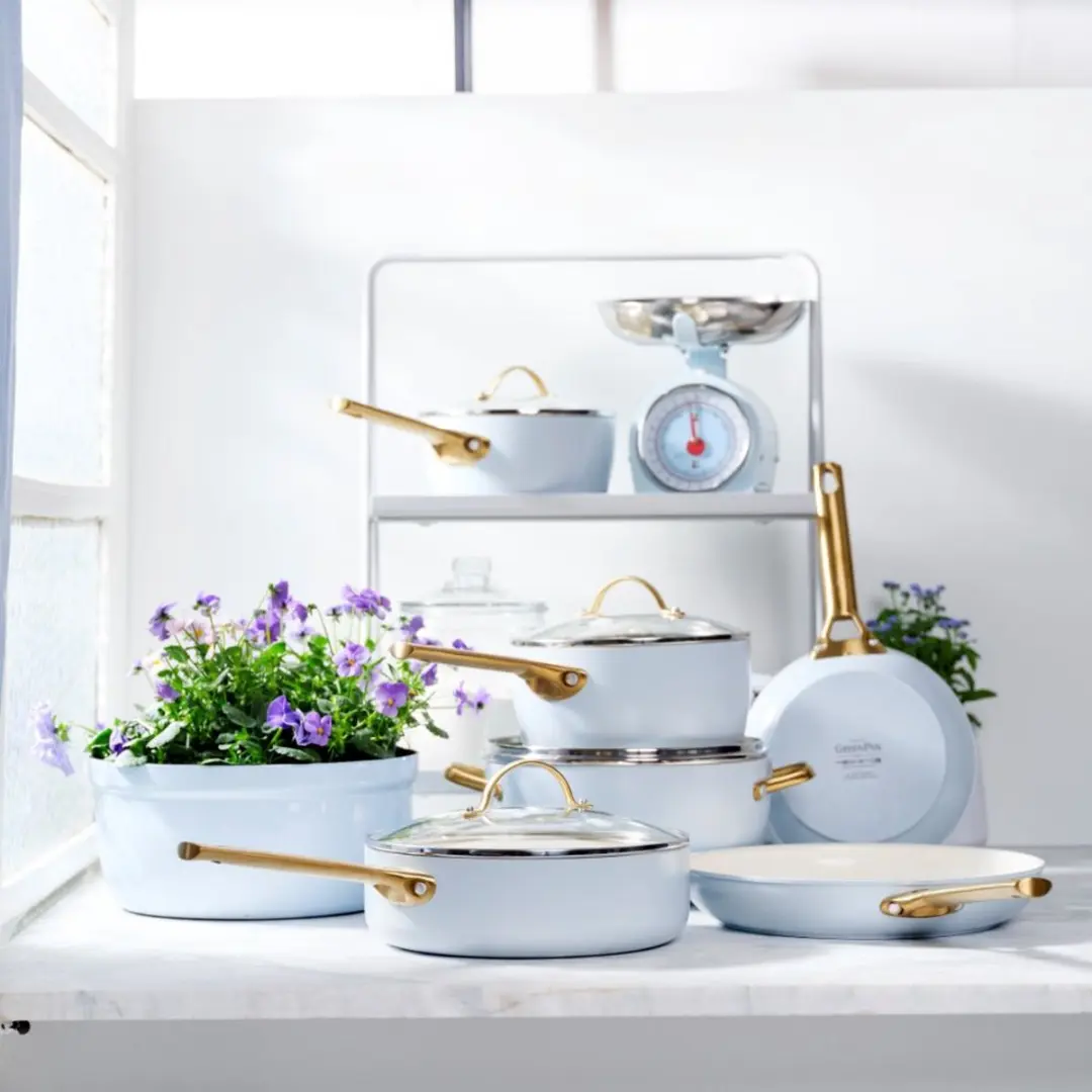 GreenPan Padova Reserve CC005367-001 Koekenpannenset - 20cm & 24cm - Light Blue - afbeelding 6 van 6
