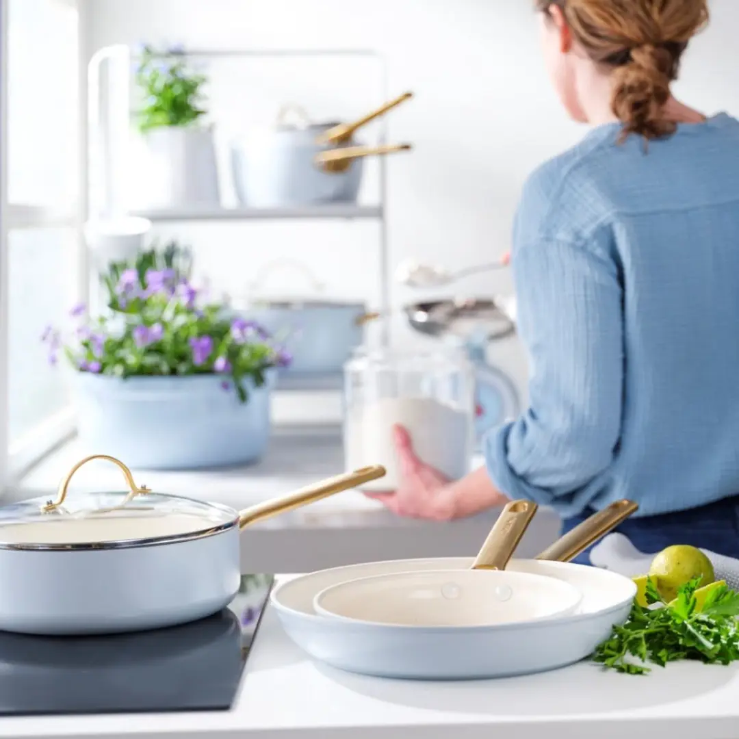 GreenPan Padova Reserve CC005367-001 Koekenpannenset - 20cm & 24cm - Light Blue