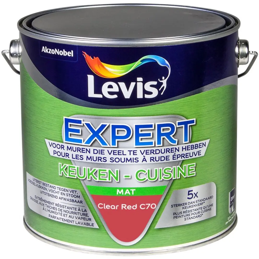 Levi's Expert Keuken Mix Clear Red C70 Mengverf 2,5L