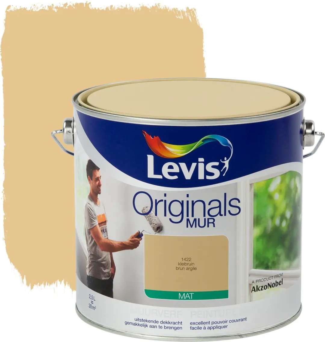 Levi's Originals Muurverf Kleibruin 5L