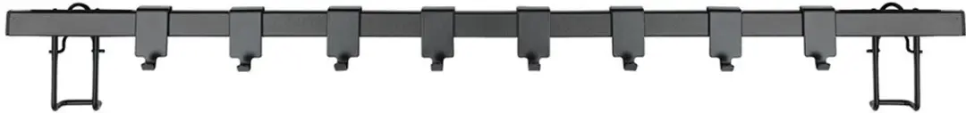 Wenko Gala Keukenrail 60cm - Zwart Staal - 8 Haken - afbeelding 6 van 6