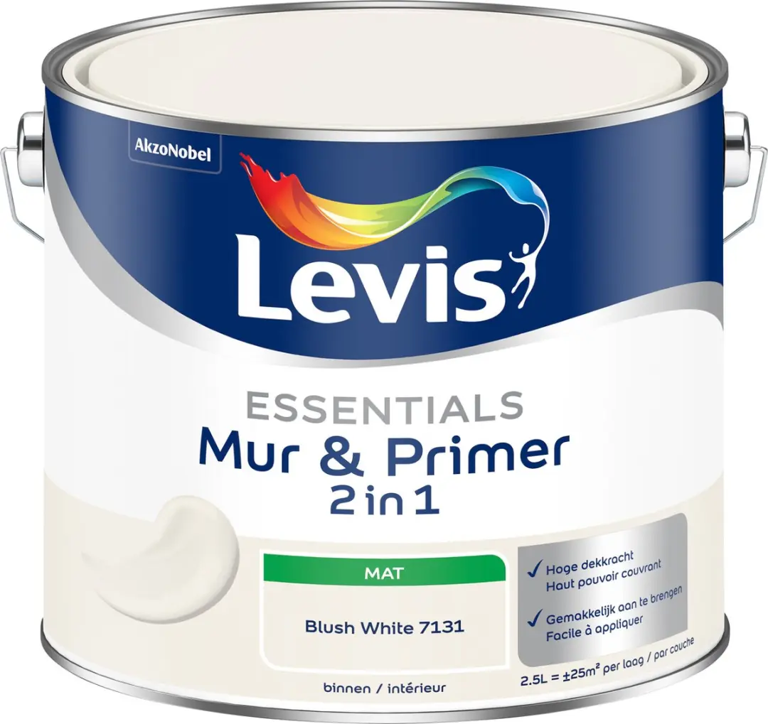 Levi's Essentials Mur & Primer Blush White 2,5L