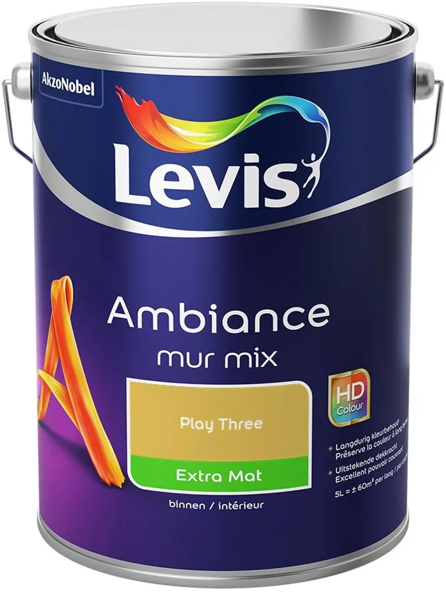 Levi's Ambiance Mur Extra Mat Mix PLAY THREE Mengverf 5L