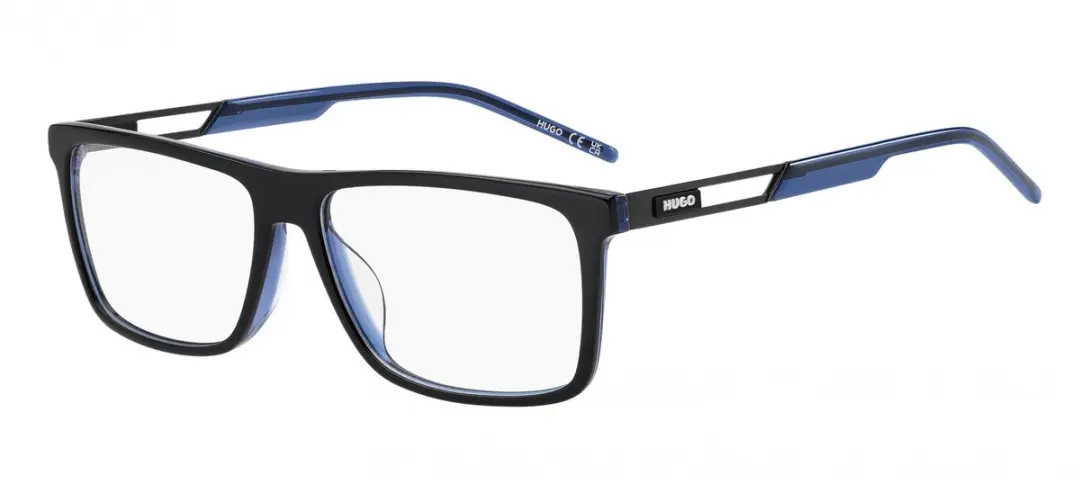 Hugo HG 1387/G Black blue 57/15/145 MAN Brilmonturen