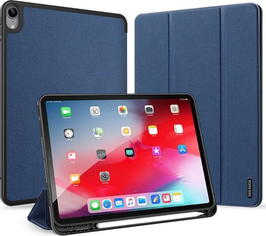 Dux Ducis Domo Bookcase iPad Air 4 10.9 Hoes - Blauw
