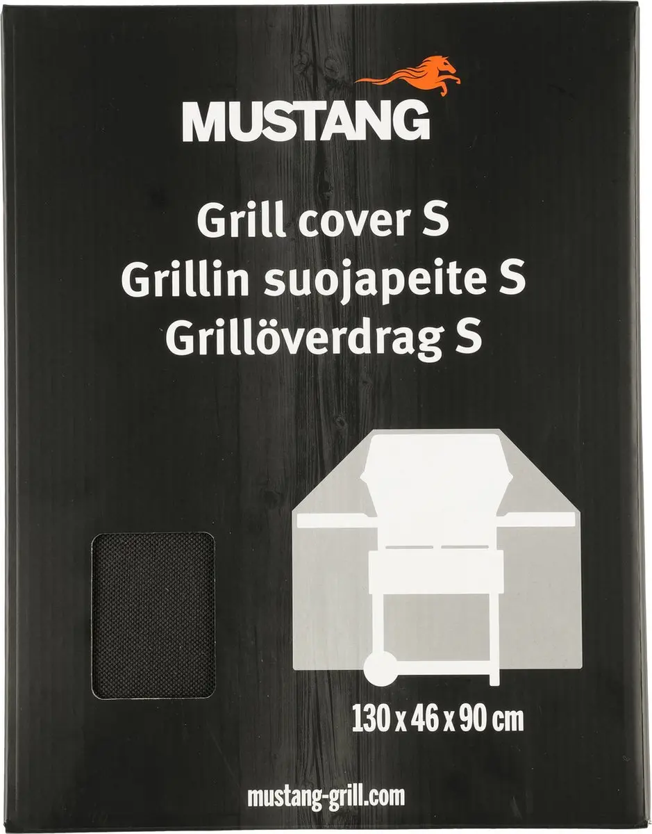 Mustang Beschermhoes S 130x46x90cm - Zwart