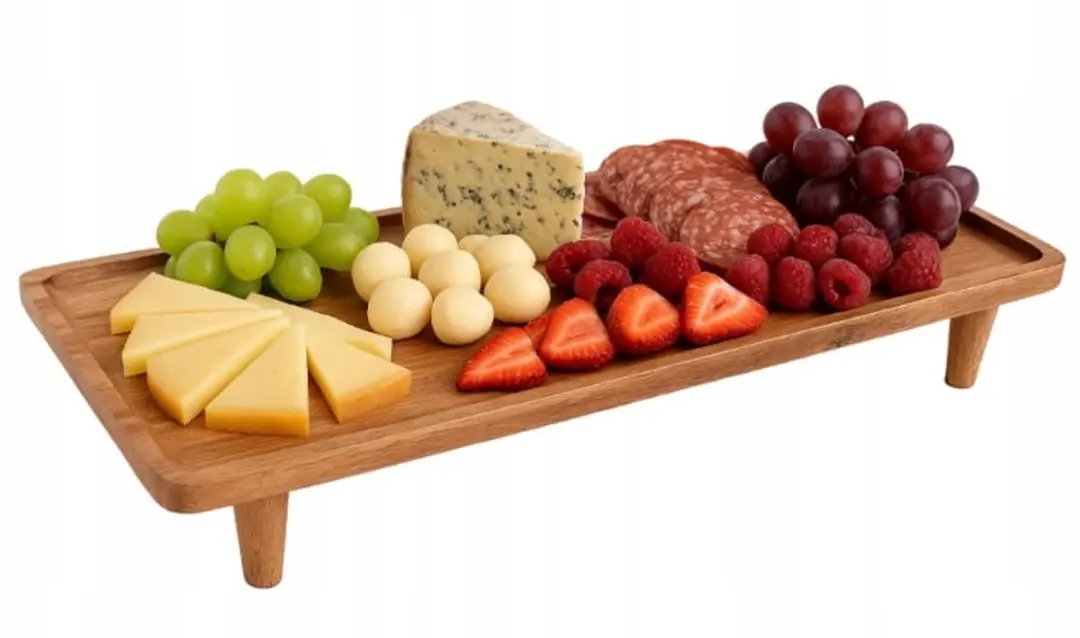 Excellent Houseware Houten Serveerplank 55x18cm - Natuurlijk - afbeelding 6 van 6