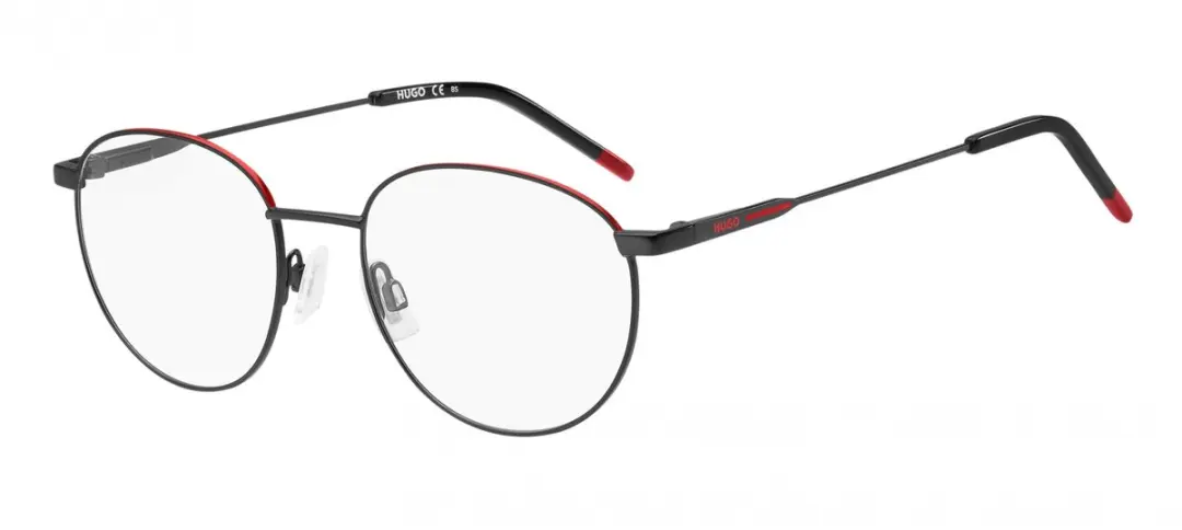 Hugo HG 1180 Matte black red 53/19/145 MAN Brilmonturen