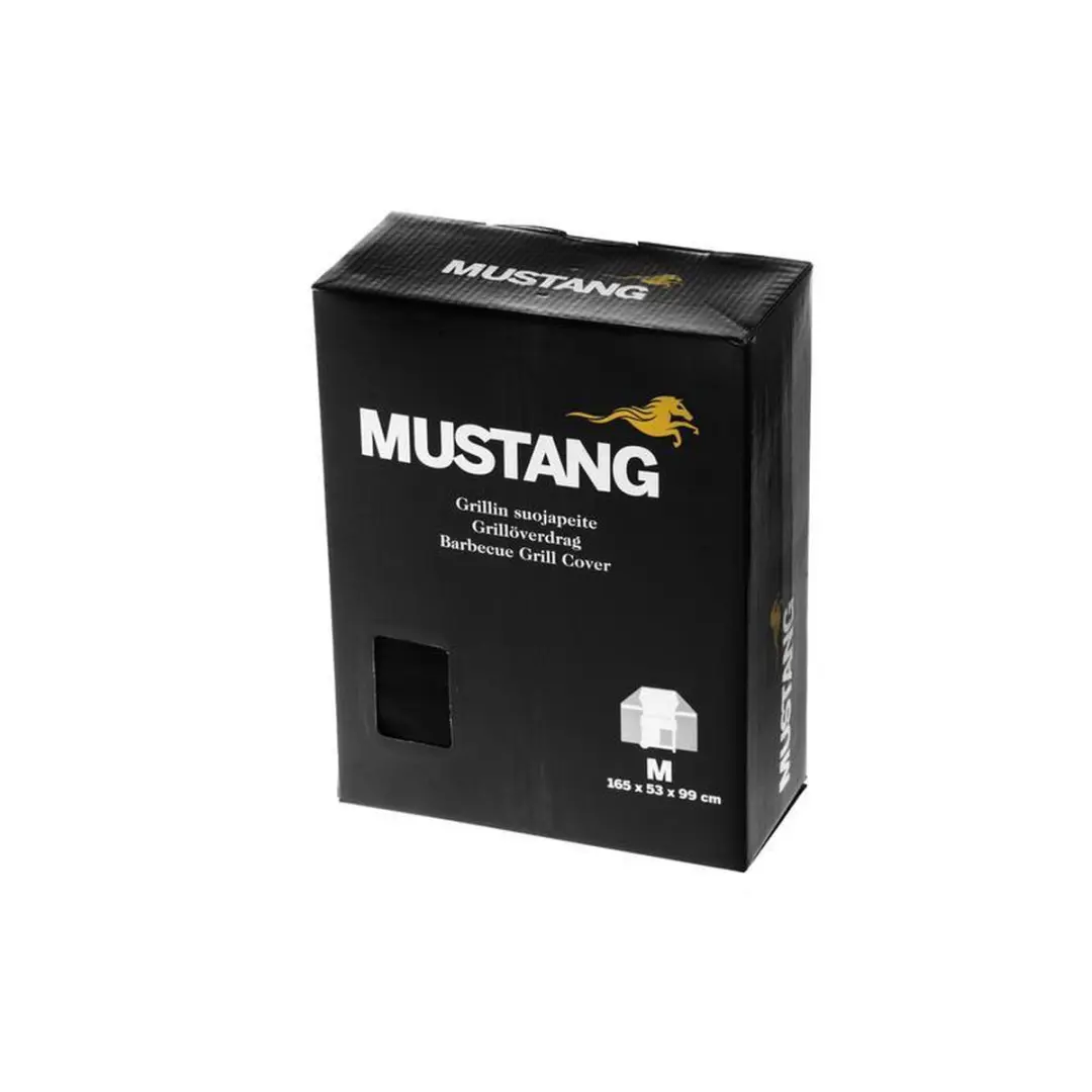 Mustang Barbecue Beschermhoes Maat S - Zwart