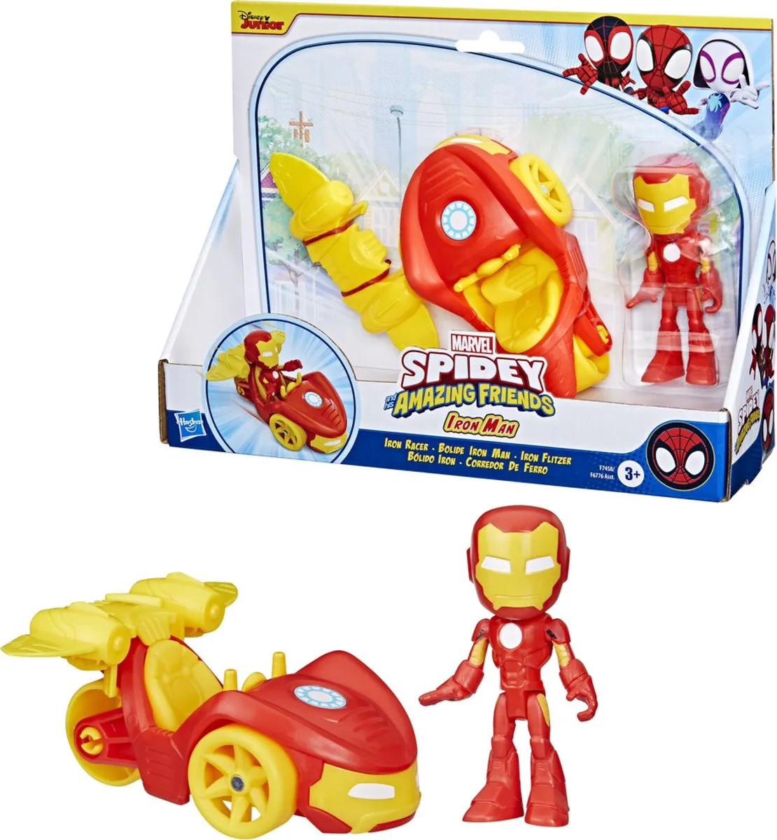 Hasbro Marvel Spidey and His Amazing Friends Iron Racer - F74585X2