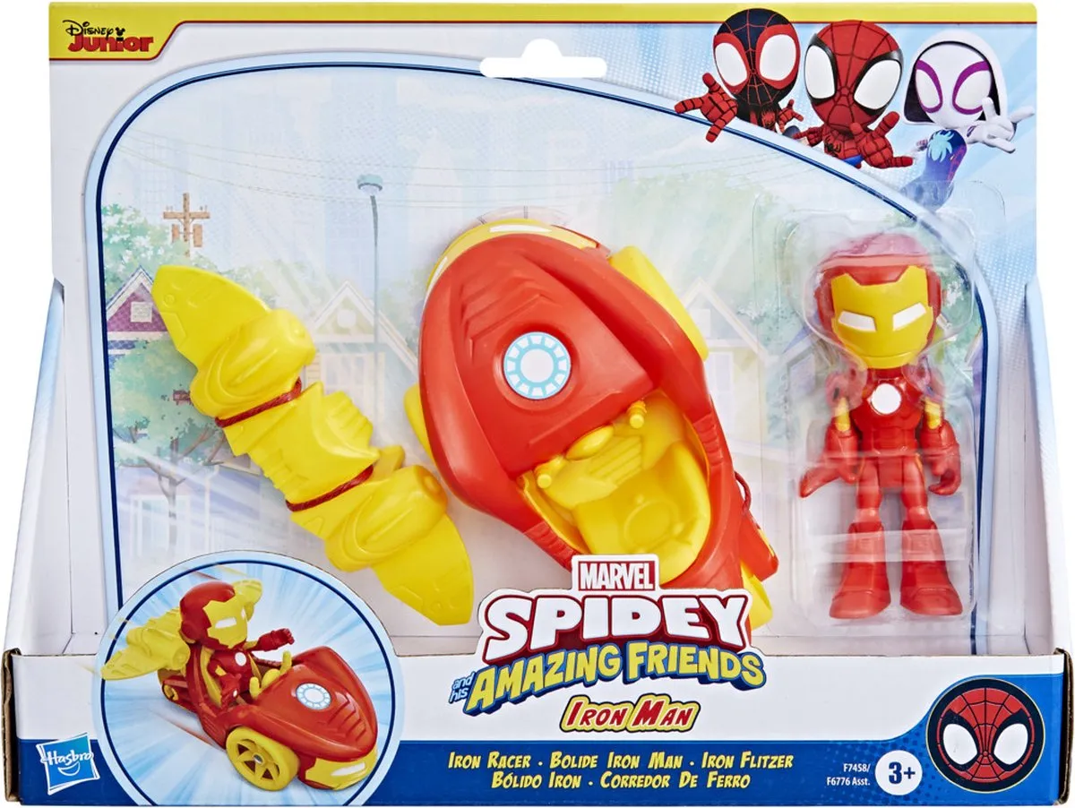 Hasbro Marvel Spidey and His Amazing Friends Iron Racer - F74585X2