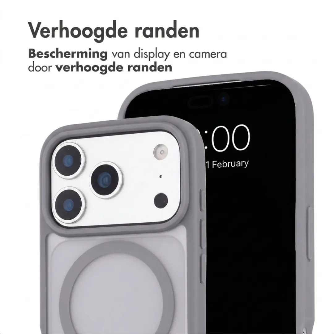 imoshion Hoesje iPhone 17 Pro Max - Grijs - MagSafe