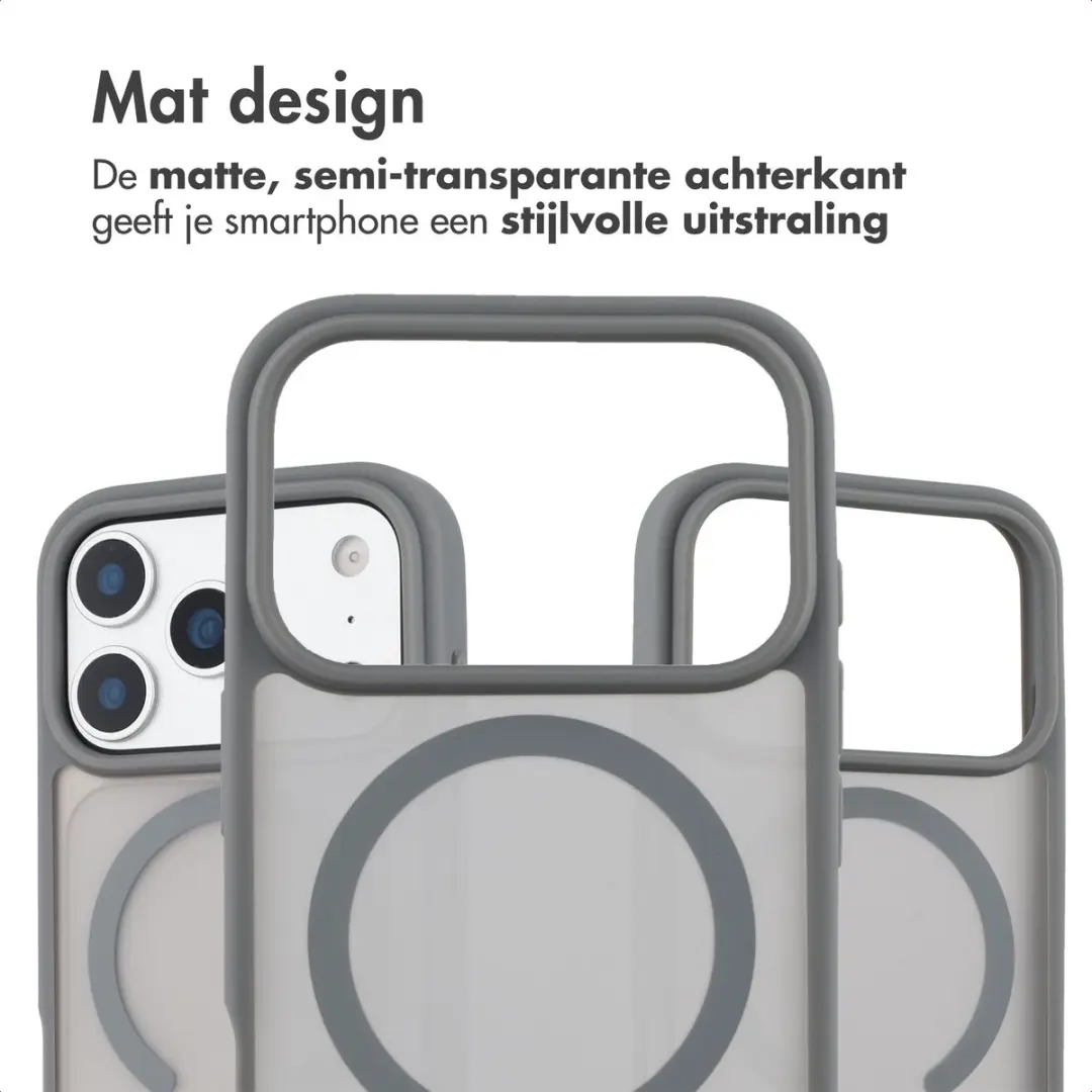 imoshion Hoesje iPhone 17 Pro Max - Grijs - MagSafe