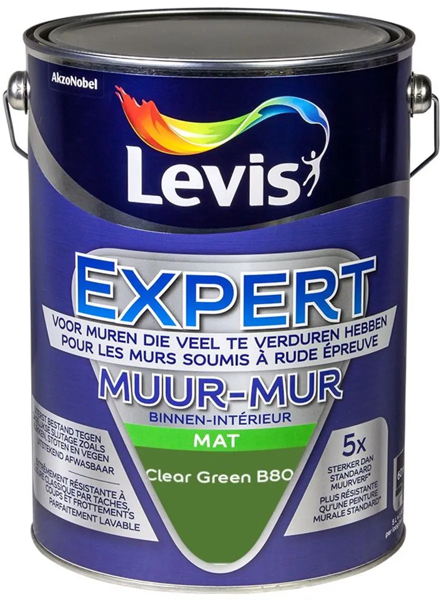Levi's Expert Muur Binnen Mix Clear Green B80 Mengverf 5L