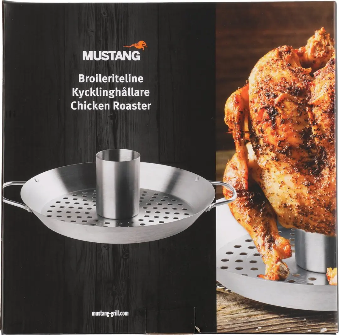 Mustang Kippenhouder RVS Ø30cm - Barbecue Kipstandaard