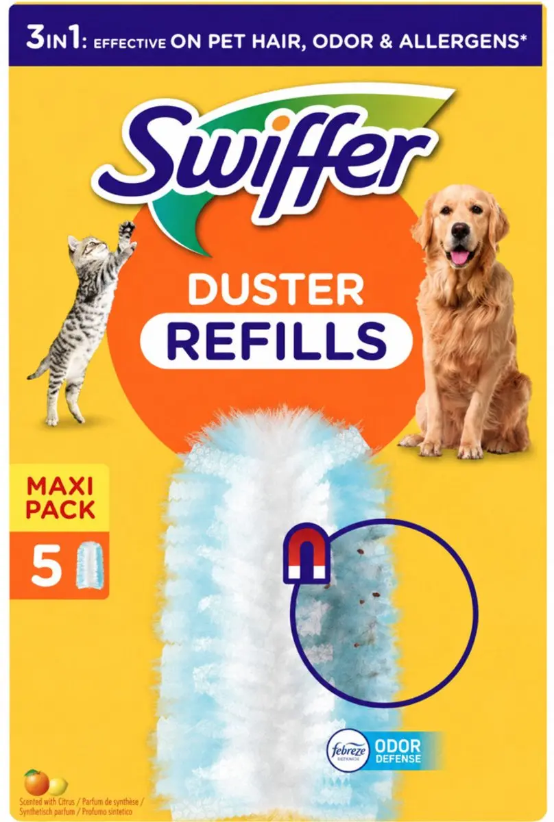 Swiffer Duster Navullingen 3in1 Pet Citrus