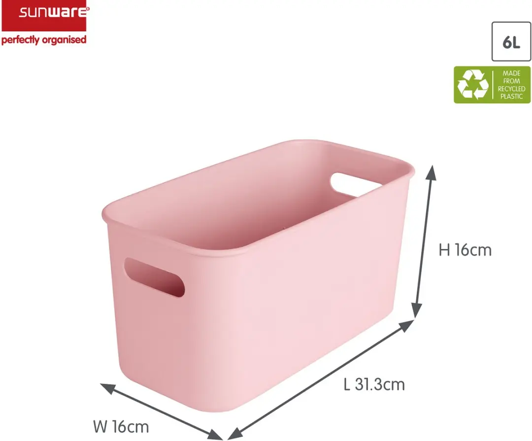 Sunware Sigma Home Cube Box 6L - Roze