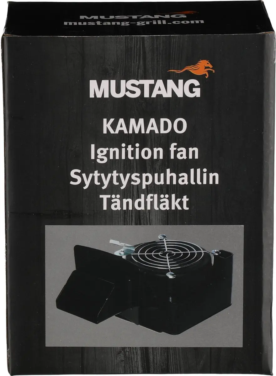Mustang Kamado Ventilator - Zwart