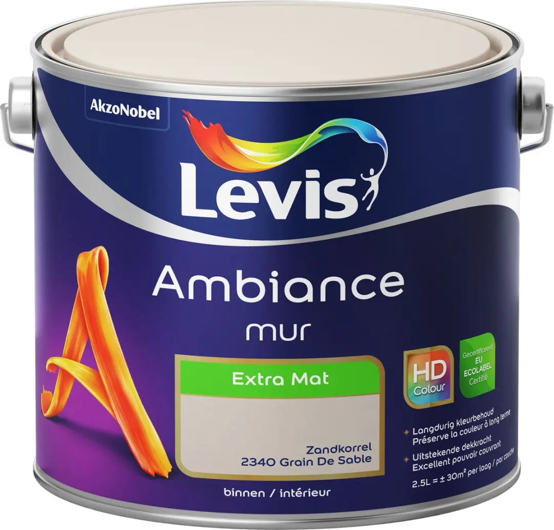 Levi's Ambiance Mur Extra Mat Zandkorrel 2,5L
