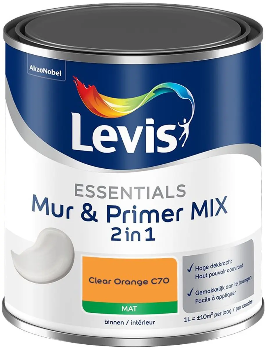 Levi's Essentials Mur & Primer Mix Clear Orange C70 Mengverf 1L