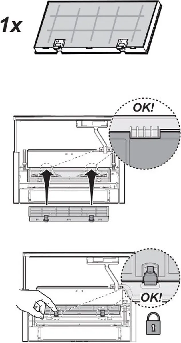 AEG MCFE34 Koolstoffilter - MCFE09