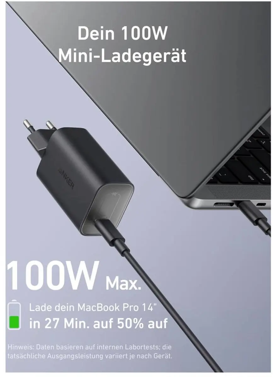 Anker B2679G11 Universele AC-adapter 100W - Zwart