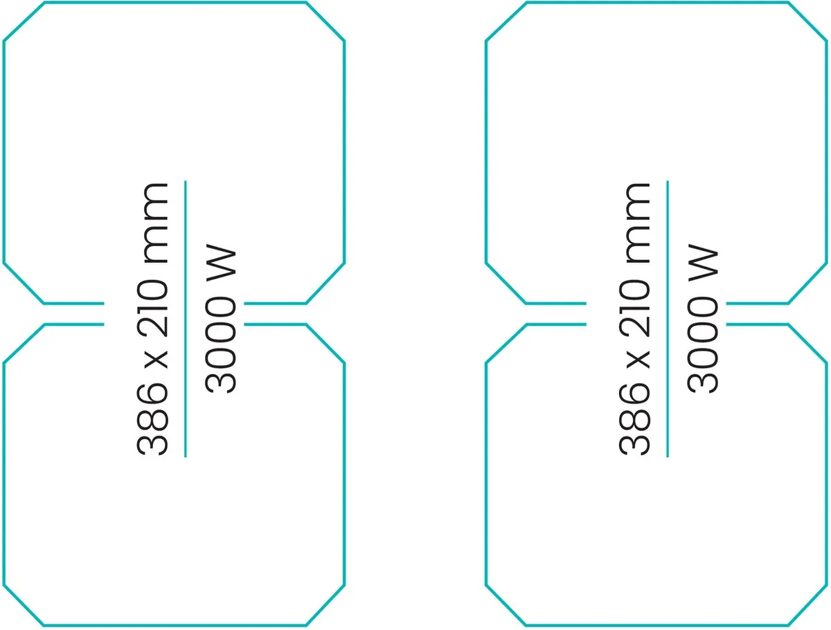 Etna KIF472MG Inductiekookplaat 70cm - 4 Zones - Zwart Matglas
