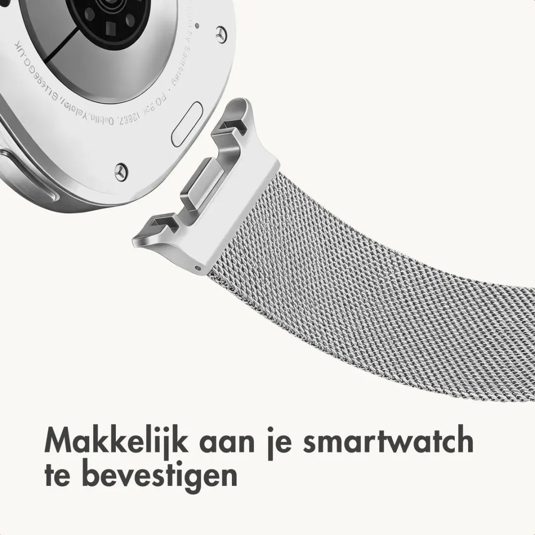 Imoshion Milanees Magnetisch Bandje Zilver - Samsung Galaxy Watch