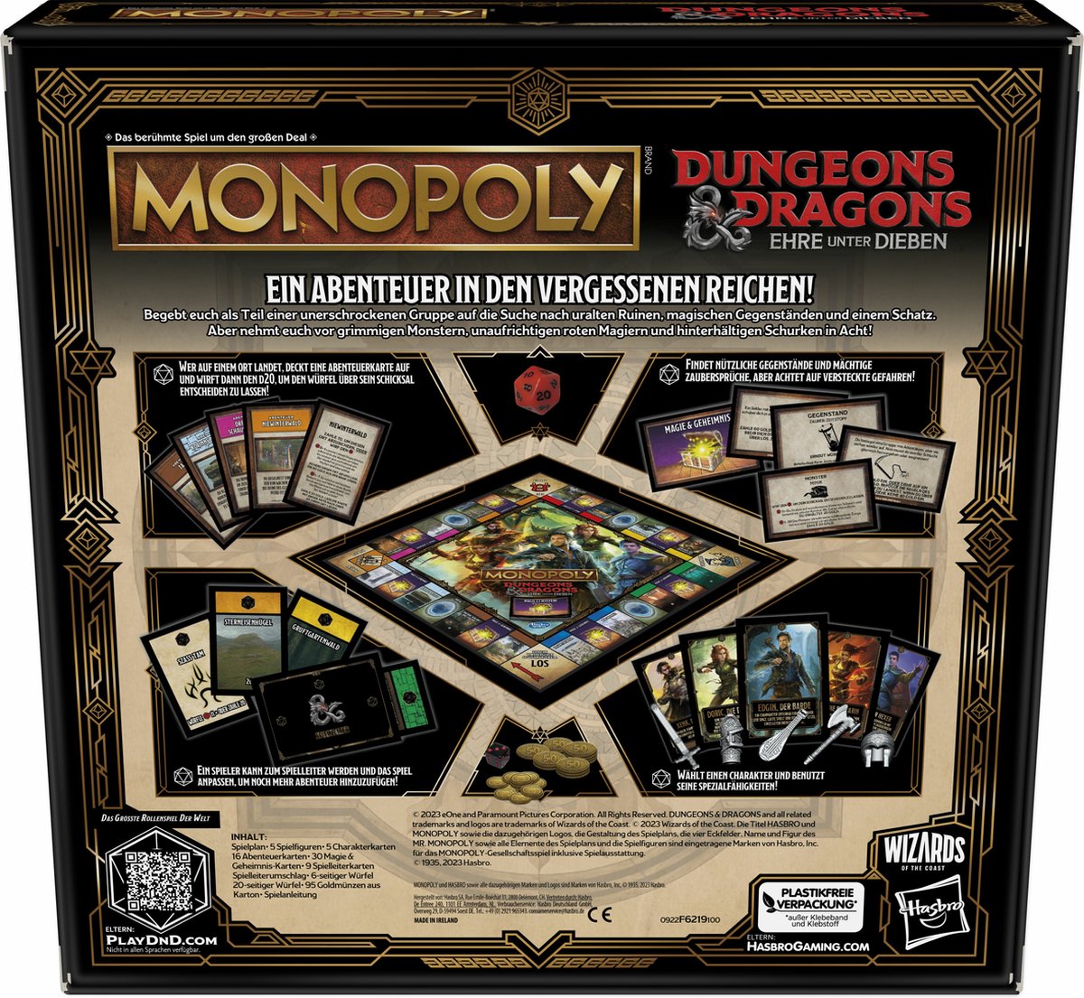 Hasbro Dungeons & Dragons Monopoly - Bordspel voor 2-5 spelers - 8+ jaar