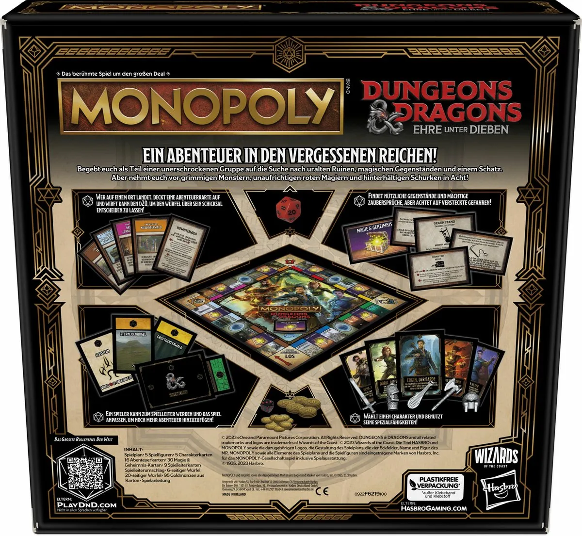 Hasbro Dungeons & Dragons Monopoly Bordspel - 2-5 Spelers