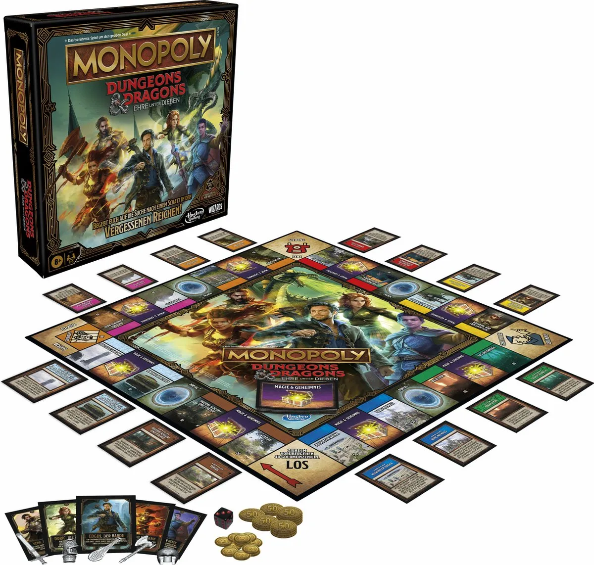 Hasbro Dungeons & Dragons Monopoly Bordspel - 2-5 Spelers