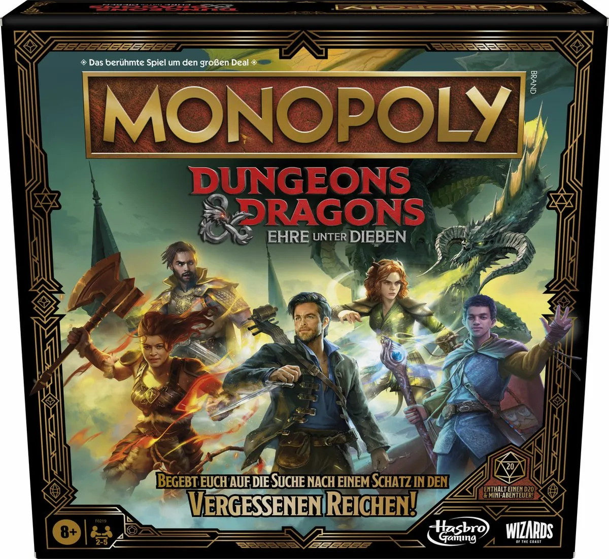 Hasbro Dungeons & Dragons Monopoly Bordspel