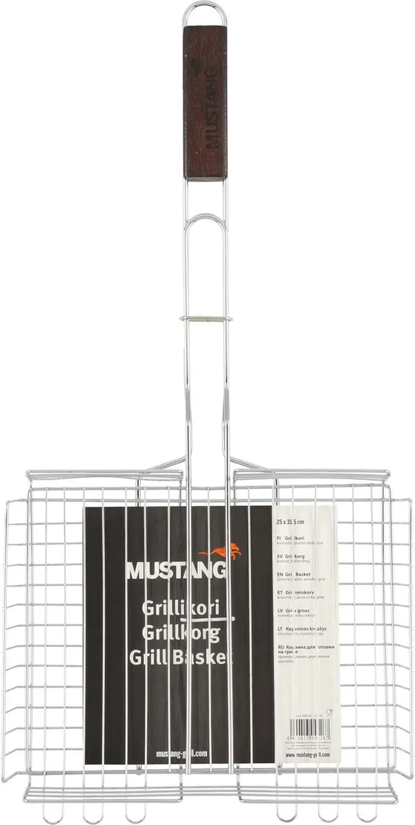 Mustang Grillmand 25x31,5cm - Chroom - afbeelding 3 van 3