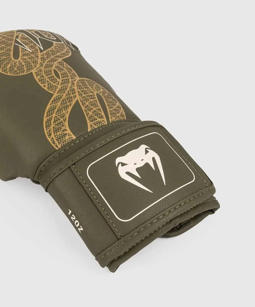 Venum Serpenti Bokshandschoenen 10 OZ - Khaki Brons Ivoor - afbeelding 6 van 6