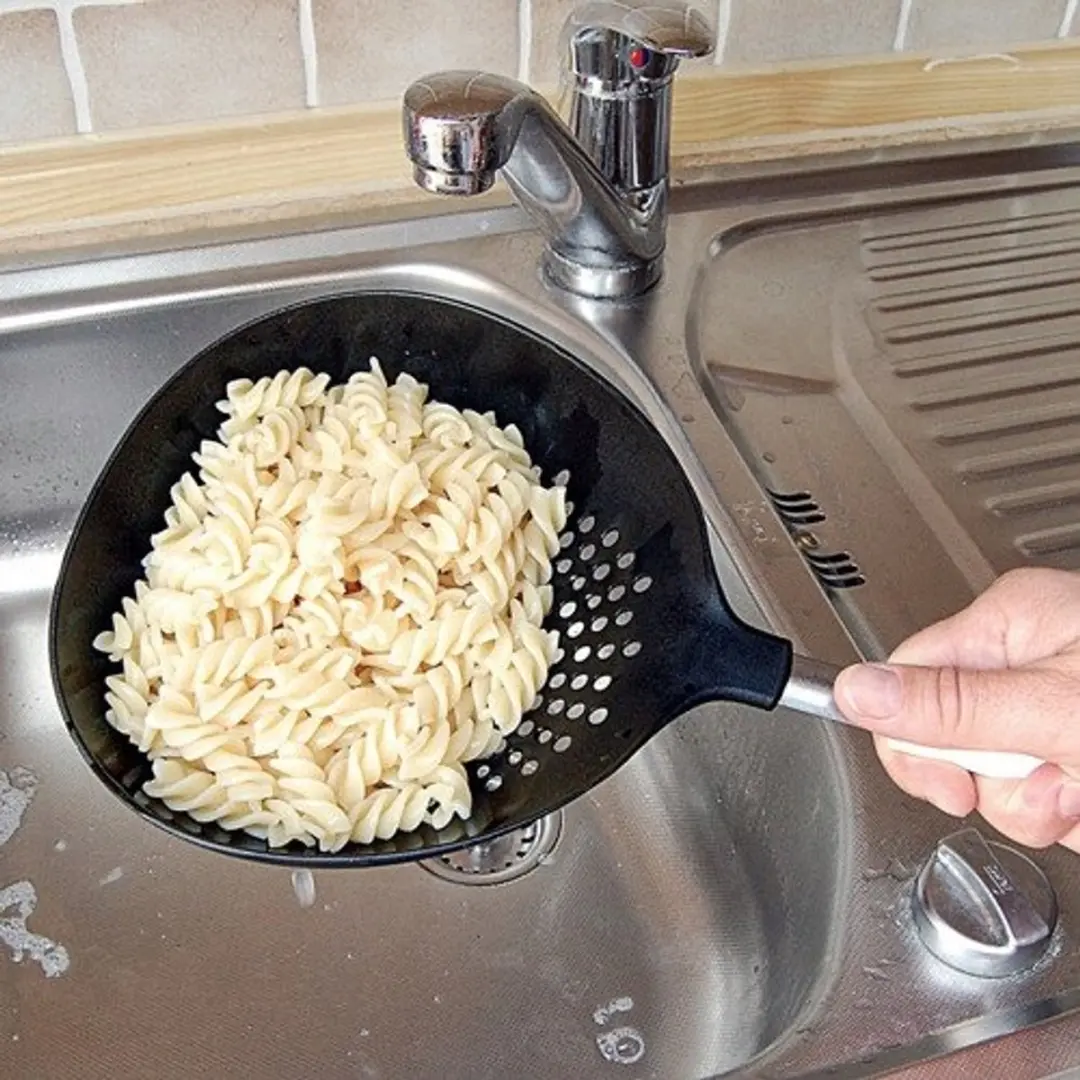 Fackelmann Pasta Lepel & Vergiet - Nylon/RVS