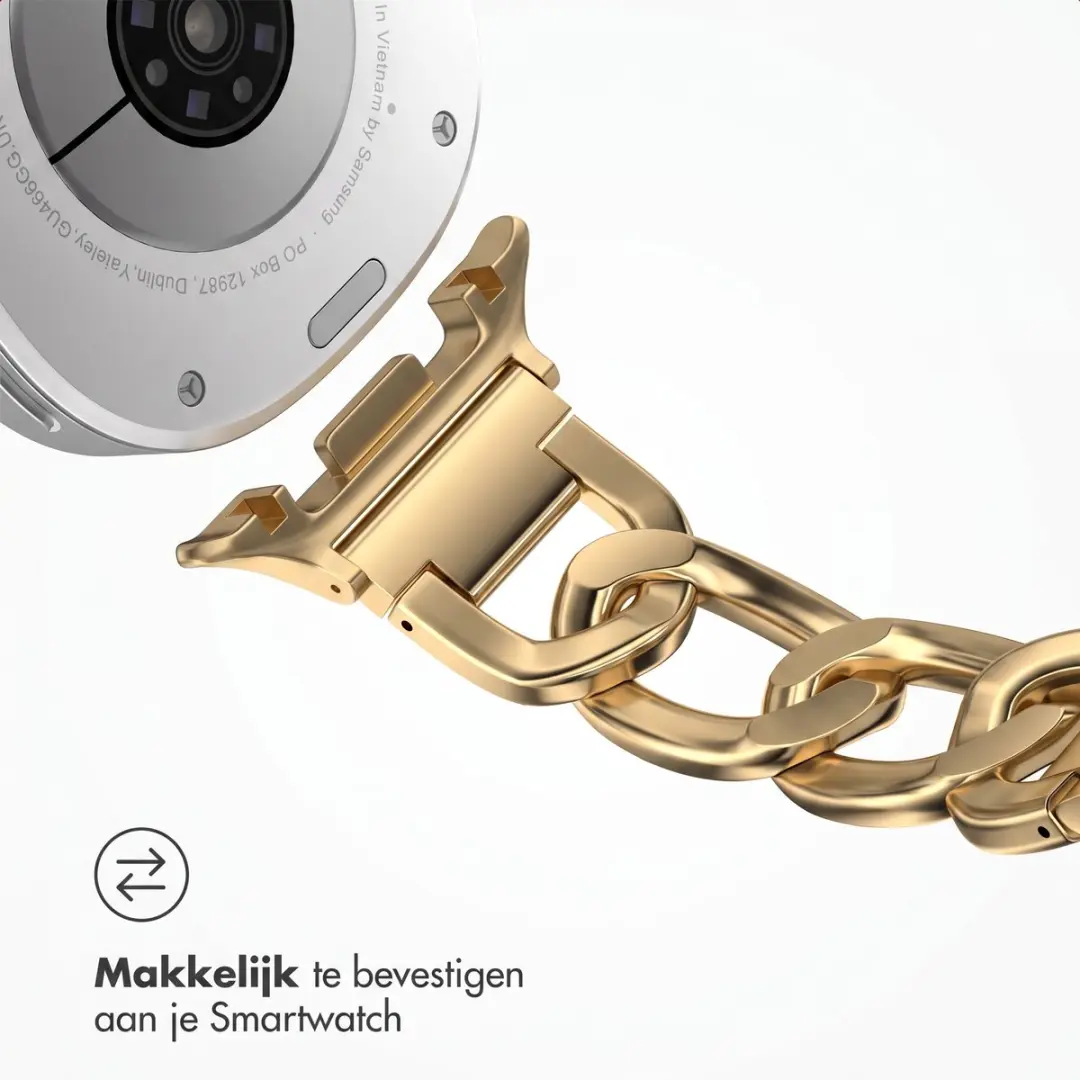 Selencia Chain Bandje Goud - Samsung Galaxy Watch 8/9