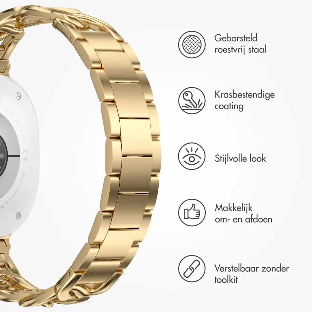 Selencia Chain Bandje Goud - Samsung Galaxy Watch 8/9
