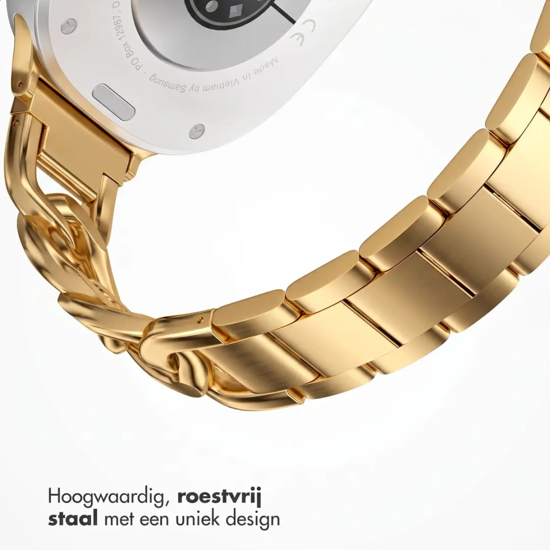 Selencia Chain Bandje Goud - Samsung Galaxy Watch 8/9
