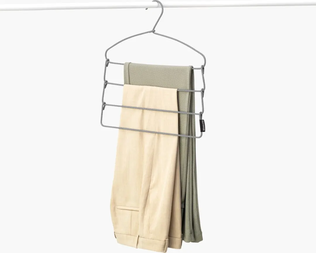 Brabantia Soft Touch Broekenhanger - 4 Stuks - Black/White - afbeelding 2 van 3