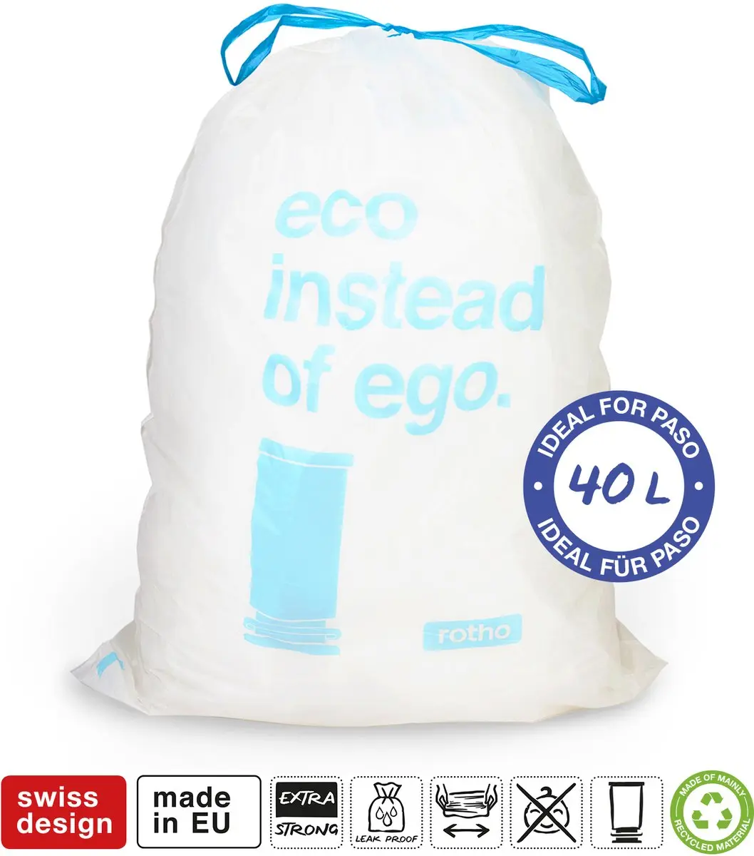 Rotho Afvalzakken Paso 40L 60 Stuks