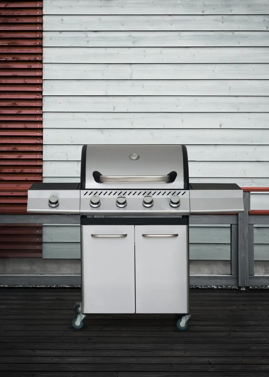 Mustang Louisville 4+1 Gasbarbecue RVS - 5 Branders 16kW