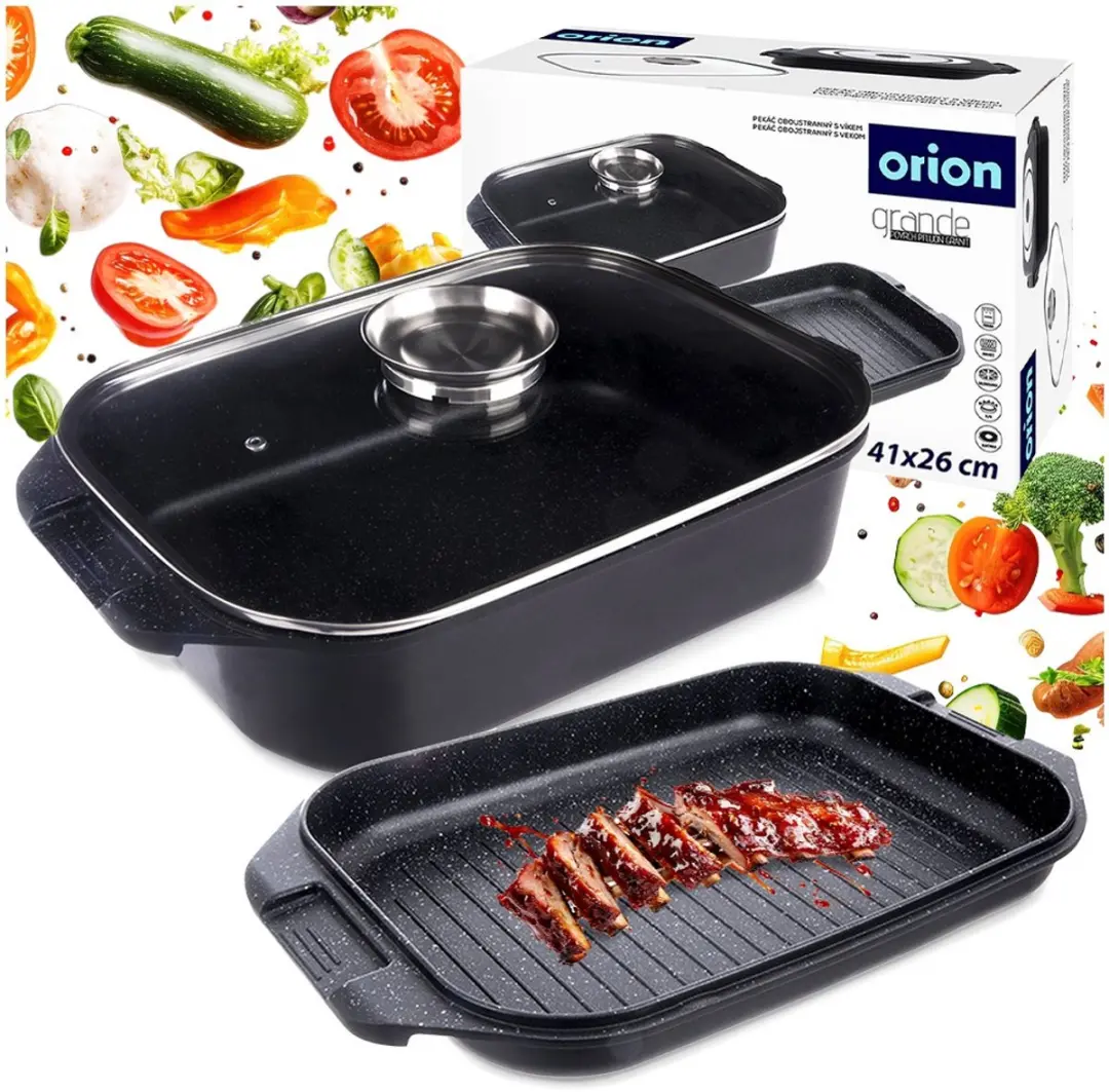 Orion Grande Braadpan 3-in-1 - Antiaanbak - Zwart - afbeelding 6 van 6