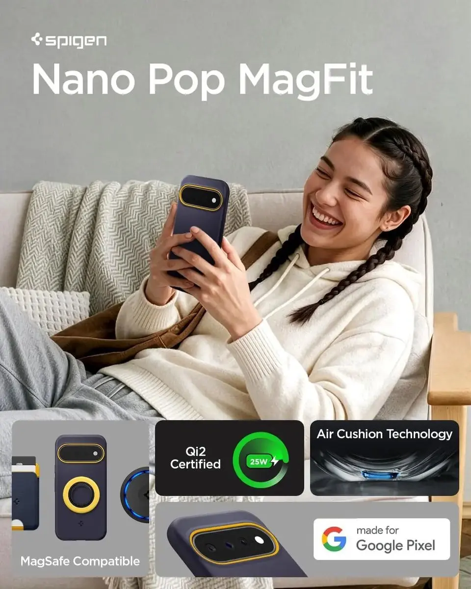 Spigen Nano Pop MagFit ACS11444 Hoesje - Blauw